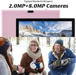 NOVOJOY 2 in 1 Tablet 10 Inch Android 15 Tableta, Tablets with Keyboard, Mouse, Case, Stylus, 32GB ROM+8GB RAM, 2MP+8MP Dual Camera, Quad Core Processor, 6000mAh Battery, 10.1 in FHD Tab Pink - Image 8