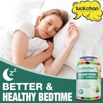 Luckchan hemp oil gummies label detailing organic ingredients