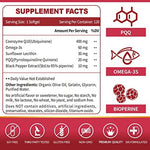 Side view of ZEBORA 120 count bottle highlighting the high absorption clinical formula labels