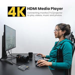 Fnetic 4K device with USB drive and SD card storage expansion