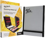 Mont Marte signature sketching wallet set front view portable art kit