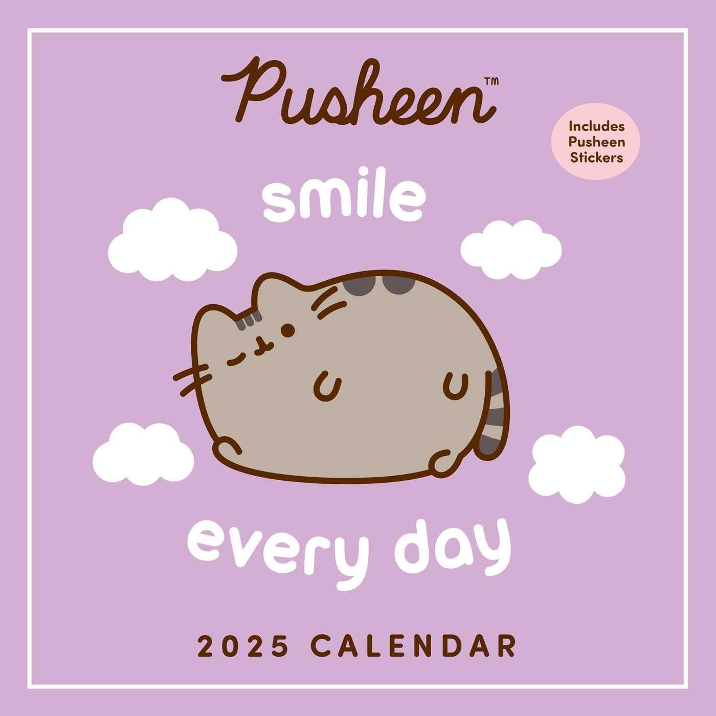Pusheen 2025 Wall Calendar: Smile Every Day - Image 1