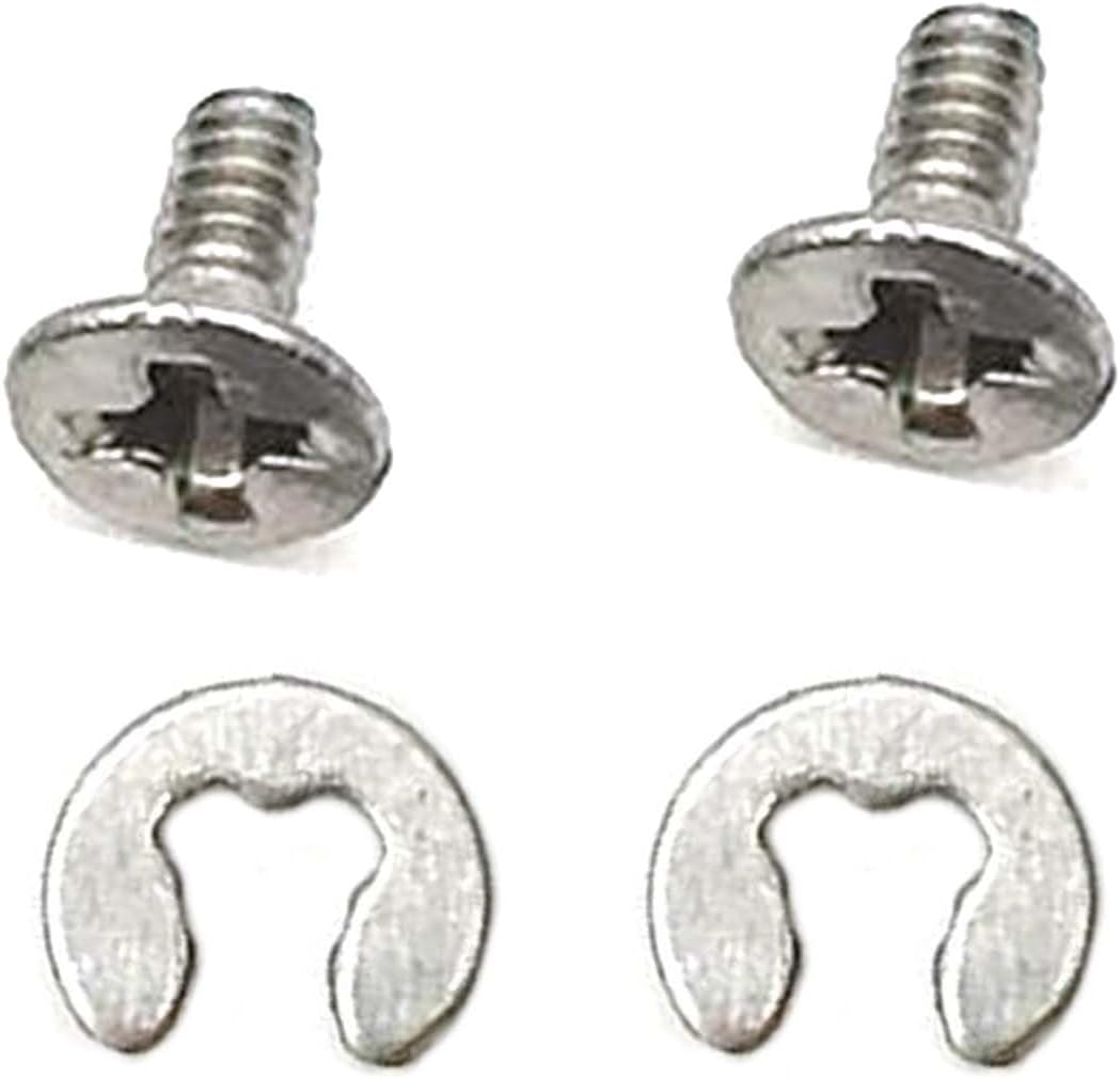 Hyclam repair screw set front view showing premium stainless steel screws and washers for game console backplate