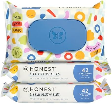 The Honest Company Toddler Hypoallergenic Flushable Wipes, 126 Count - Image 2