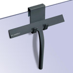 Richmirth squeegee cleaning a tiled shower wall without streaks