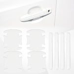 LTDCVTR waterproof car door handle scratch protector stickers front view showing transparent film design