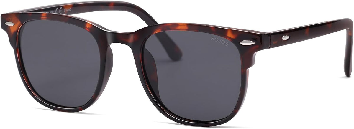 SOJOS Retro Vintage Square Polarized Sunglasses for Women Men UV Protection Lens TR90 Frame Sunglasses SJ2112 - Image 9
