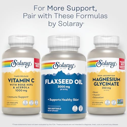 Authentic USA imported Solaray Flaxseed Oil bottle from Dropy