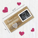 VILIGHT farmhouse style wood sonogram frame hanging on a bedroom wall as beautiful nursery home decor