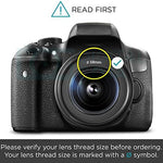 Two pack of Altura Photo 58mm camera covers with attached elastic anti-loss tethers