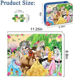 Bexido children educational puzzle with full size reference poster guide