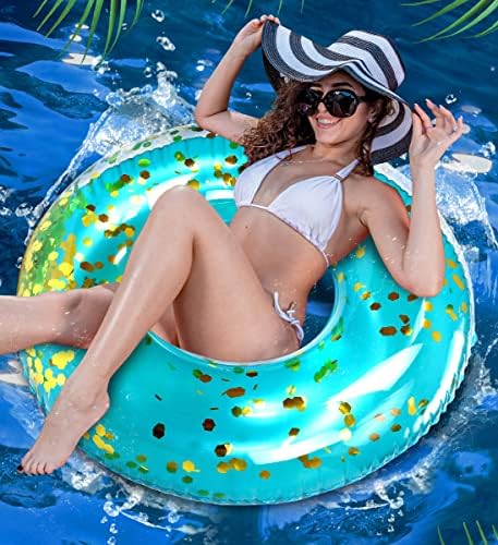 Beach and pool party inflatable float tube lifestyle shot