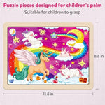 SYNARRY wooden jigsaw set being assembled by a young child to develop fine motor skills.