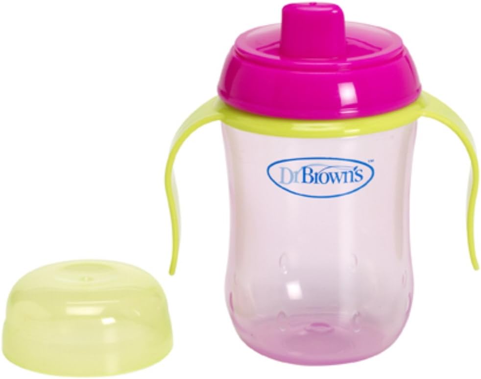 Dr Brown's 270 ml Soft Spout Training Cup (pink) - Image 1