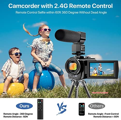 Alsone vlogging camera kit with remote and batteries