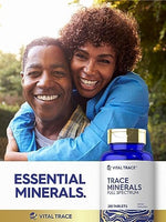 Carlyle trace minerals 200 tablets bottle displayed beside fresh ingredients representing overall daily wellness