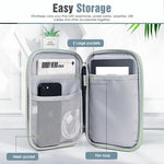Water resistant polyester exterior of TiMOVO eReader sleeve repelling liquid droplets during daily outdoor use