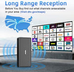 Tendodo multi directional smart TV antenna packaging detailing resolution support for home entertainment.