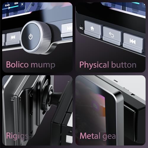 Haudio car infotainment display screen demonstrating the digital signal processor sound equalizer settings menu.