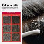 Side profile of Just For Men hair color bottle and applicator kit.