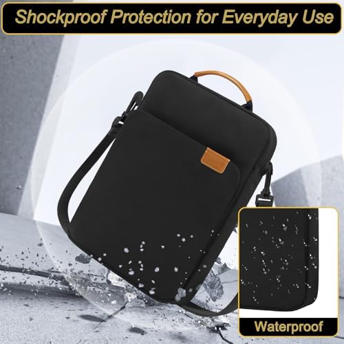 ICIMBI tablet bag detachable strap and zipper detail