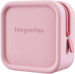 Bueay pink makeup bag front view cosmetic organizer