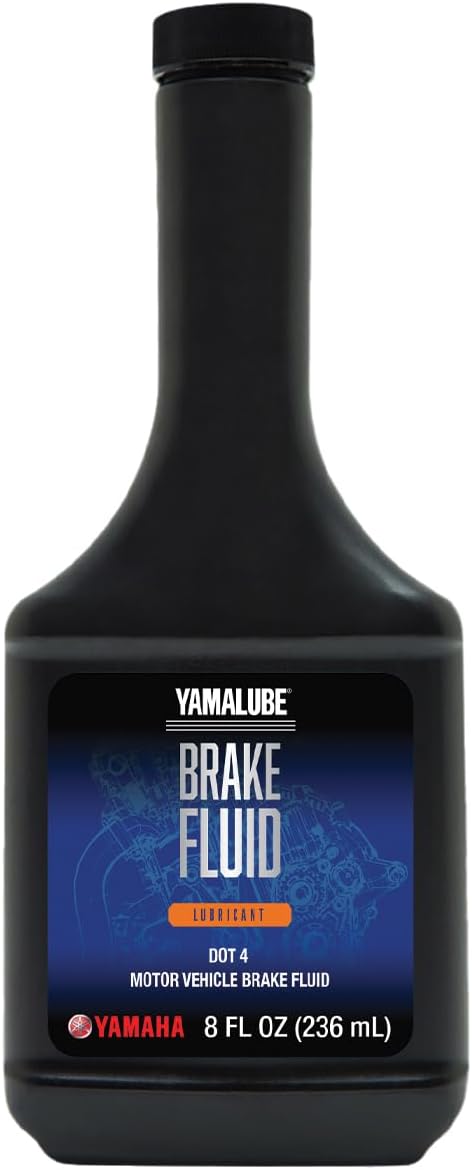 Yamaha Motor Yamalube DOT 4 brake fluid eight ounce bottle front view