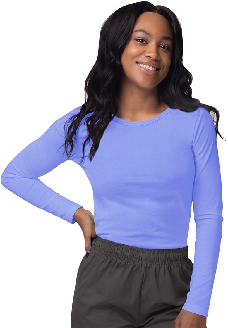 Sivvan Scrubs for Women - Long Sleeve Comfort Underscrub Tee - Image 12