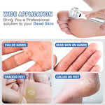 Hygienic stainless steel dead skin shaver for home pedicure routines.