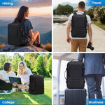 Rcrirth water resistant polyester backpack showcasing the hidden anti theft passport pocket