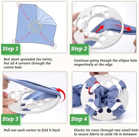 Znvyxhom reusable laundry clips on a white bed sheet