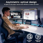 Side profile of the Miritz eye protection LED work light showing the forty five degree asymmetric design