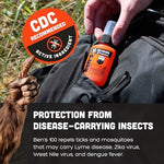 Ben's alcohol free tick repellent product label ingredient list