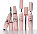 Premium Korean makeup selection highlighting the rich brown waterproof formula for fine lashes