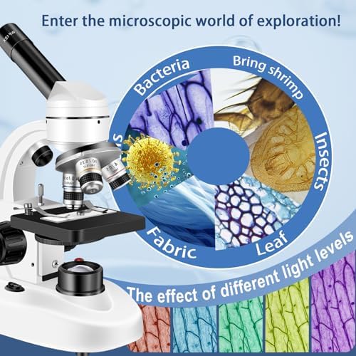 Woehrsh high magnification microscope packed inside its durable black travel carrying case with accessories.