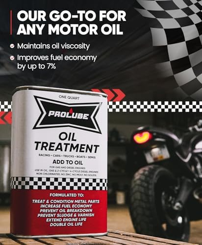 Back of Prolube Oil Treatment container with usage instructions