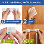 Flexible Wappa child safety strap lock applied to toilet lid