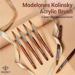 Professional manicurist using Modelones brush for acrylic powder