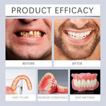 Close up of soft silicone material for denture relining
