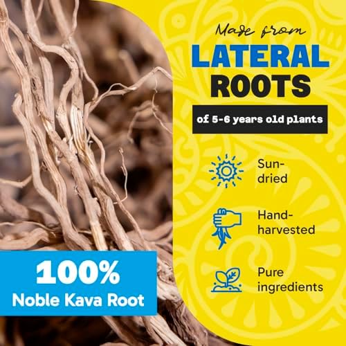 Side view of Fiji Vanua Kava medium grind pure noble root powder bag