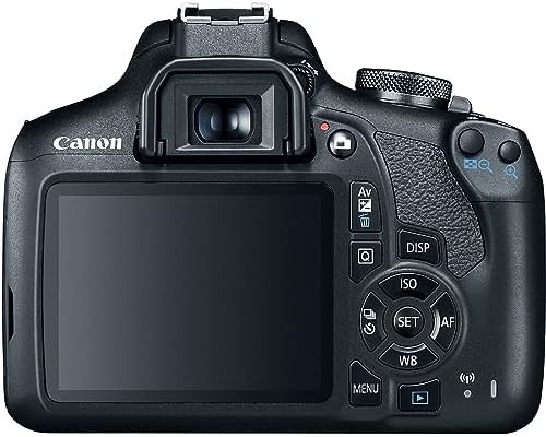 Canon EF-S 18-55mm standard zoom lens with 58mm UV filter and microfiber cleaning cloth accessories