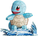 Close-up detail of the 3D Squirtle model showing the curly tail and expression