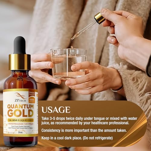 ZP.TECH Quantum Gold Liquid Ormus supplement facts and ingredients