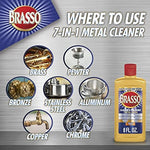 Brasso liquid cleaner bottle back label details