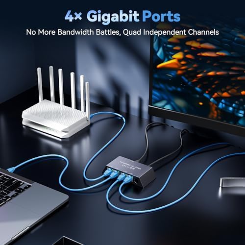 Side profile of Nogoal networking device showing compact design