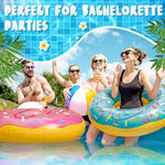 Durable PVC inflatable donut swim tubes for summer party
