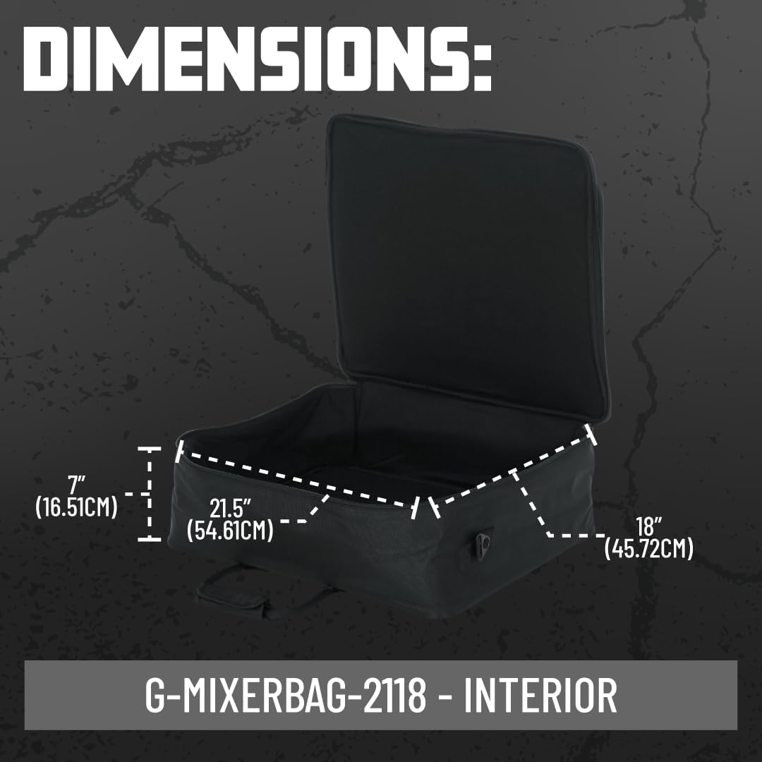 Gator Cases G-MIXERBAG-2118 bottom rubber pads for shock absorption
