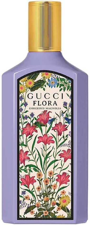 Gucci Flora Gorgeous Magnolia front view bottle and packaging