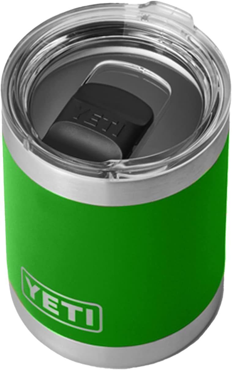 Yeti Rambler 10 Ounce Lowball front view stainless steel cup