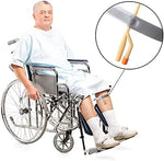 Nuanchu catheter stabilization device being applied to the thigh for tube security.